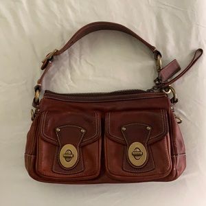 Coach Gardenia Legacy genuine leather authentic luxury handbag